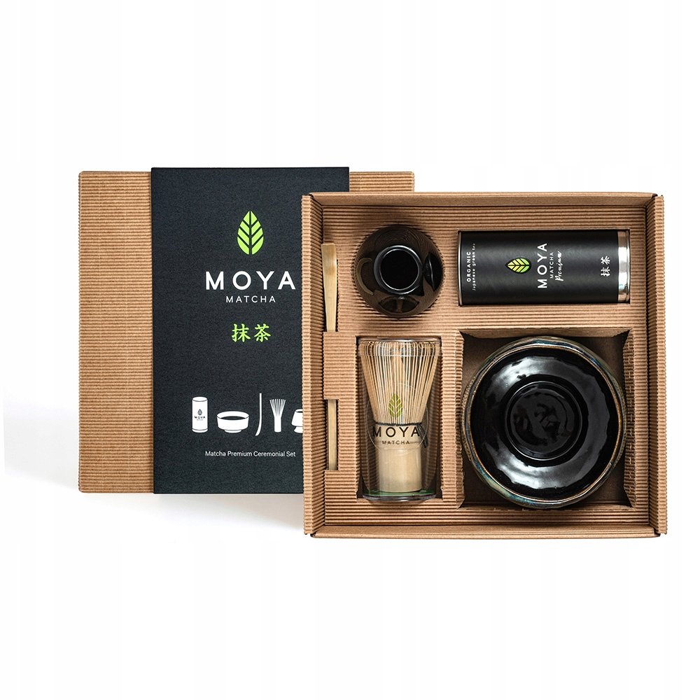 Zestaw do matchy ceremonialny Moya Matcha Luksusowa i czarka Gyoku