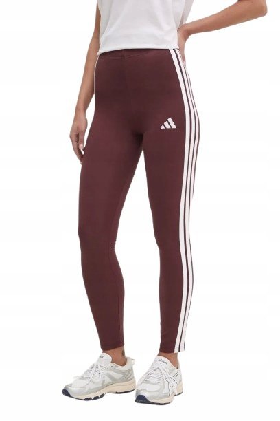 LEGGINSY getry ADIDAS Essentials JC5575 bawełniane bordowe M