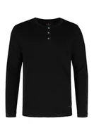 Koszulki męskie - Czarny longsleeve L-AZUX - miniaturka - grafika 1