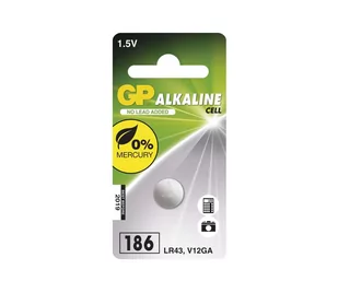 GP GP ALKALINE BUTTON CELL LR43 186 1-P 186 - Baterie i akcesoria - miniaturka - grafika 2