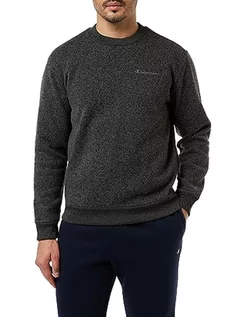 Bluzy męskie - Champion Legacy American Classics-Knit Crewneck Bluza Męska, Grigio Melange, S - grafika 1