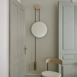 Lustro New Works Rise and Shine, mosiądz, Ø 45 cm, szkło - Lustra - miniaturka - grafika 1