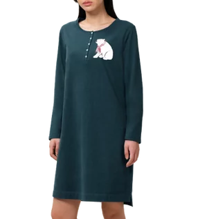 Bielizna nocna - Koszula Triumph  Nightdresses NDK CHARACTER BUTTONS Promocja (38, Russian Grey) - grafika 1