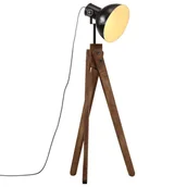 Lampy stojące - vidaXL Lampa stojąca, 25 W, czarna, 45x45x120 cm, E27 - miniaturka - grafika 1