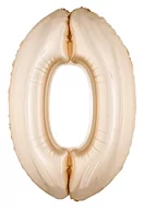 Balony i akcesoria - GODAN Balon foliowy "0" różowo-złoty 85cm - miniaturka - grafika 1