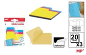 Zakładki do książek - Karteczki samoprzylepne indeksujące 3x20szt - MP Main Paper - miniaturka - grafika 1