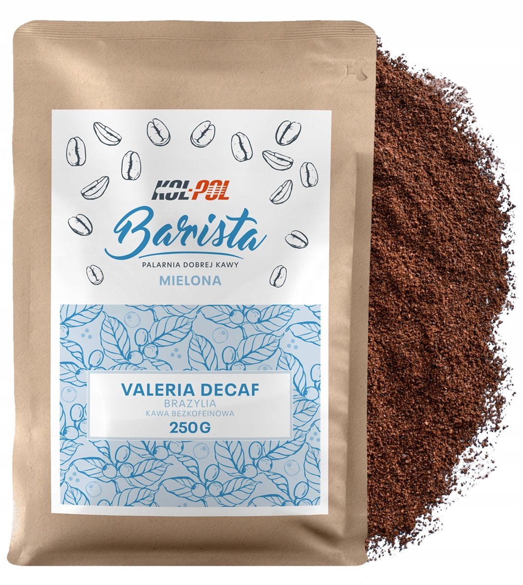 KAWA MIELONA Bezkofeinowa 250g Świeżo Palona - Valeria Decaf x Kol-Pol