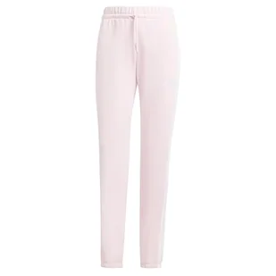 adidas Kobiety ESSENTIALS 3-STRIPES FRENCH TERRY CUFFED PANTS, Clear Pink/White, M - Spodnie rowerowe - miniaturka - grafika 1