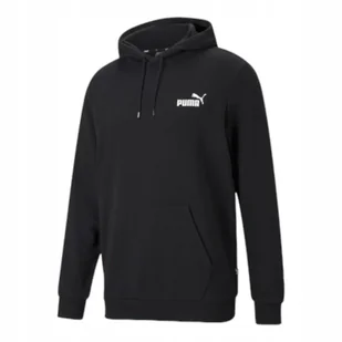 PUMA BLUZA MĘSKA Z KAPTUREM ESS SMALL LOGO HOODIE CZARNA r.L - Bluzy męskie - miniaturka - grafika 1