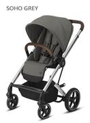 Wózki dziecięce - CYBEX BALIOS S LUX SILVER FRAME Soho Grey - miniaturka - grafika 1