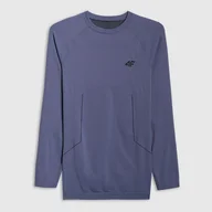 Pozostała odzież narciarska - Bielizna termoaktywna bezszwowa (góra) męska 4F 4FWAW25USEAM233-32S Niebieski L/XL - miniaturka - grafika 1