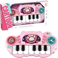 Instrumenty muzyczne dla dzieci - Pianinko kotek różowe - miniaturka - grafika 1