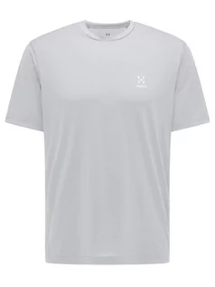 Koszulki sportowe męskie - Haglöfs Koszulka funkcyjna "Ridge" w kolorze jasnoszarym - grafika 1