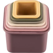 Miseczki i talerzyki dla dzieci - Zopa Silicone Stacking Cups kubeczki do układania wieży Multicolor 6 m+ 7 szt. - miniaturka - grafika 1