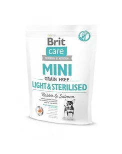 Brit Care Mini Grain Free Light&Sterilised 0,4 kg - Sucha karma dla psów - miniaturka - grafika 1