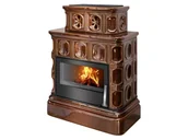 Piece wolnostojące - ABX Piec kaflowy Karelie kaflowy cokół - Brązowy - miniaturka - grafika 1