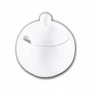 Cukiernica Wilmax Biała porcelanowy eleganska - Cukiernice - miniaturka - grafika 1