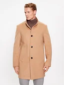 Płaszcze męskie - JOOP! Płaszcz wełniany 30037689 Brązowy Regular Fit - miniaturka - grafika 1