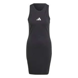 Damska Sukienka ADIDAS W FI SL DRESS JE0199 – Czarny - Sukienki - miniaturka - grafika 1