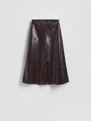Spódnice - Reserved - Spódnica z imitacji skóry - bordowy - miniaturka - grafika 1