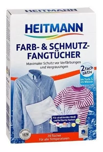 Heitmann Brauns Chusteczki wyłapujące kolory Farb&Schmutz 20szt - Środki do prania - miniaturka - grafika 1