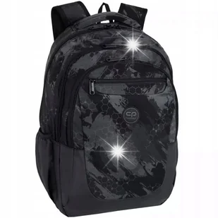 COOLPACK PLECAK SZKOLNY MŁODZIEŻOWY DUŻY POJEMNY CZARNY 3D - Plecaki szkolne i tornistry - miniaturka - grafika 1