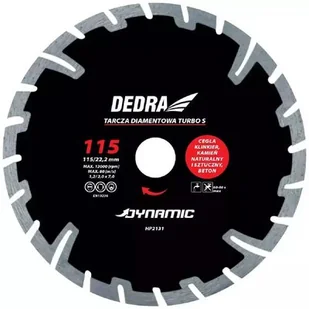 Dedra Tarcza diamentowa TURBO S HP2131 1801do1900-72-uniw - Tarcze do pił - miniaturka - grafika 1