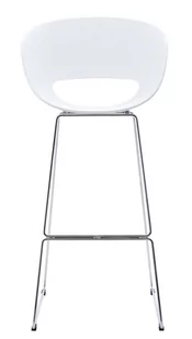 D2.Design Stołek barowy Shell biały 23591 - Taborety i hokery - miniaturka - grafika 1