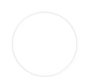 OBRĘCZ METALOWA 25CM BIAŁA DALPRINT RY-2505300 - Półfabrykaty do biżuterii - miniaturka - grafika 1
