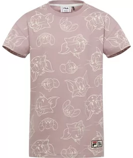 Sukienki - FILA Unisex dziecięca sukienka Tarija Tee Dress, Mauve Shadow/Egret Tom & Jerry AOP, 98-104 - grafika 1