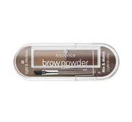 Akcesoria i kosmetyki do stylizacji brwi - Essence Brow Powder Set Zestaw Do Stylizacji Brwi 01 Light&Medium - miniaturka - grafika 1