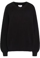 Swetry damskie - Jalene Damski sweter z okrągłym dekoltem 81133458, czarny, XL/XXL, czarny, XL-XXL - miniaturka - grafika 1