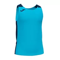 Koszulki i topy damskie - Joma Tank Top Granatowy Fluor Turkusowy Record II, 102222.013.M - miniaturka - grafika 1