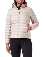 Kurtki damskie - Tommy Hilfiger Damska kurtka Lw Padded Global Stripe, Merino Beżowy, XS - miniaturka - grafika 1