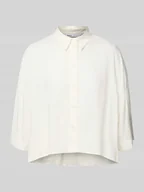 Bluzki damskie - Bluzka koszulowa krótka z czystej wiskozy model ‘ASTRID’ - miniaturka - grafika 1