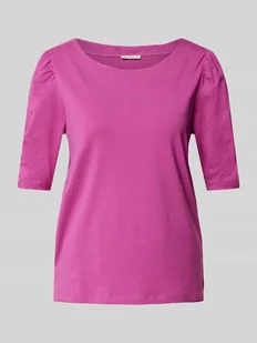 T-shirt z marszczeniami - Koszulki i topy damskie - miniaturka - grafika 1
