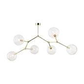 Lampy sufitowe - Fairy lampa sufitowa 6xG9 złota/transparentna 10071 - miniaturka - grafika 1