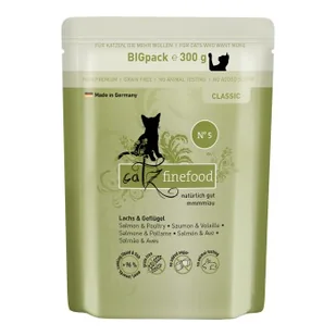 Catz finefood mokra karma dla kota Classic Adult No. 05 Łosoś i drób 24x300 g - Mokra karma dla kotów - miniaturka - grafika 1