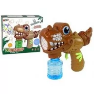Bańki mydlane - Maszynka do baniek mydlanych dinozaur brązowy - Leantoys - miniaturka - grafika 1