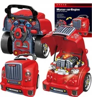 Zabawki interaktywne dla dzieci - Interaktywny Silnik Do Skręcania Rozkręcania Mały Mechanik Ciężarówka Auto - miniaturka - grafika 1