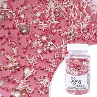 Dodatki do ciast w proszku - Posypka cukrowa ROSY BEAR - MISIE mix różowa Sweet Decor, 60 g - miniaturka - grafika 1