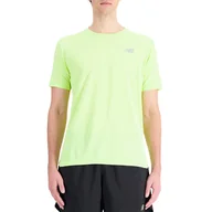 Koszulki męskie - Koszulka New Balance MT21262TWY - zielona - miniaturka - grafika 1