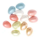 Długopisy - JAJKA 4CM 12 SZTUK PERŁOWE DPWL-061 DP CRAFT - miniaturka - grafika 1