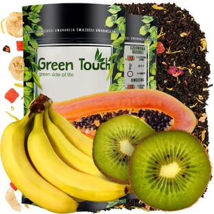 ﻿Herbata czarna KUSZĄCY OWOC banan kiwi róża 50g - Herbata - miniaturka - grafika 1