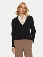 Swetry damskie - Tommy Hilfiger Kardigan WW0WW43092 Czarny Regular Fit - miniaturka - grafika 1