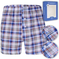 Majtki męskie - HENDERSON Bokserki Męskie Luźne Kratkę K319 Rozmiar XL - miniaturka - grafika 1