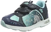 Buty dla dziewczynek - Lico Unicorn V Blinky Dziewczynki Buty sneakersy, morski/turkusowy, 24 EU - miniaturka - grafika 1