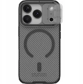 Etui i futerały do telefonów - Etui Nillkin CamShield Pro Magnetic Case do Apple iPhone 17 Pro półprzezroczyste czarne - miniaturka - grafika 1