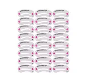 Akcesoria i kosmetyki do stylizacji brwi - DENI CARTE ZESTAW SZABLONÓW DO BRWI 24 SZTUKI - miniaturka - grafika 1