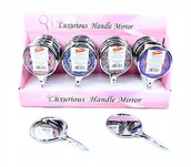 Lusterka do makijażu - Midex, Lusterko Kosmetyczne Z Rączką, Różne kolory - miniaturka - grafika 1